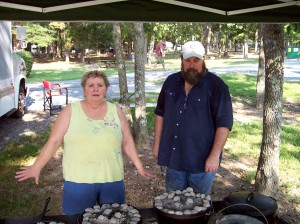 Michael and Diane Cooking